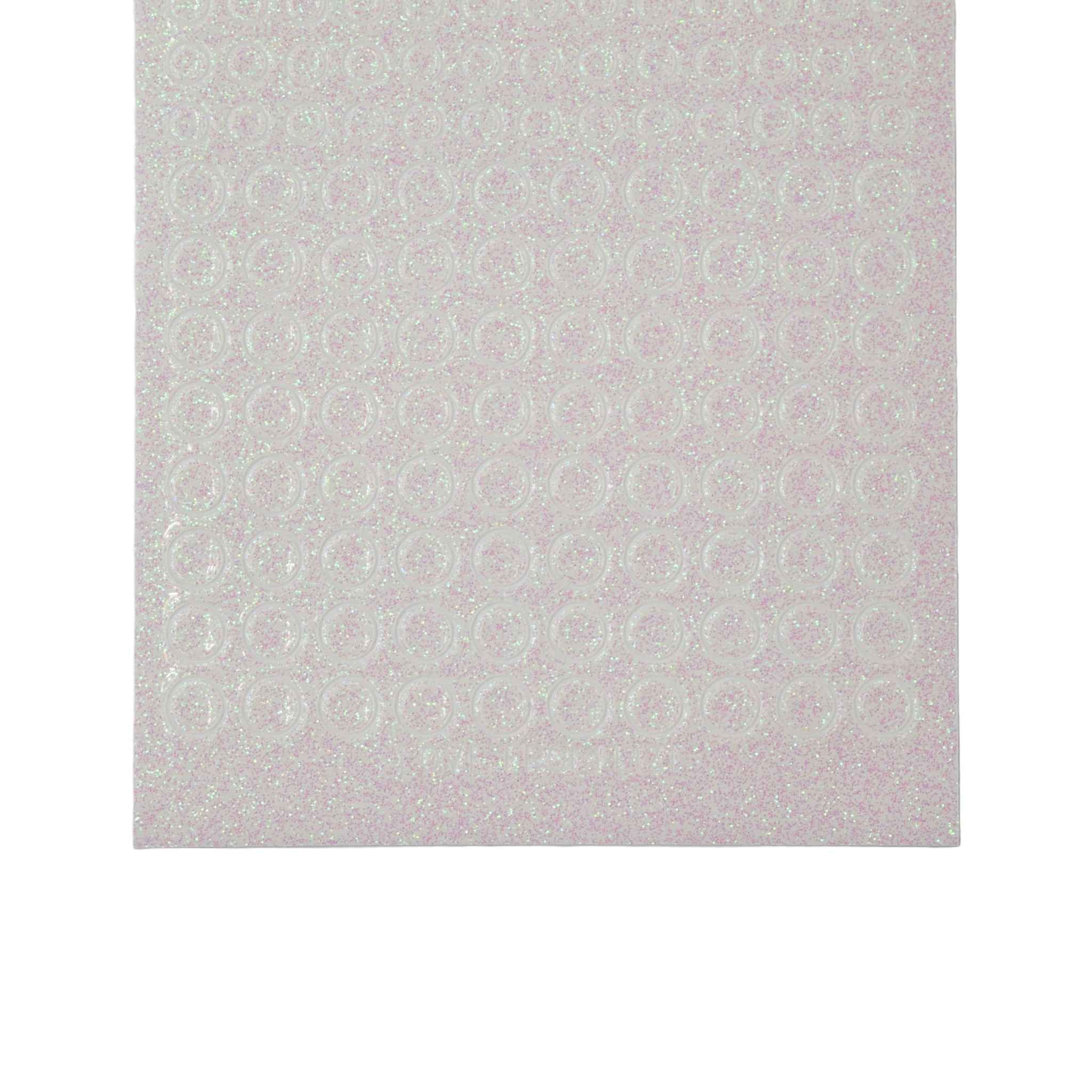 Mini Circles Clear Iridescent Glitter Peel-Off Stickers